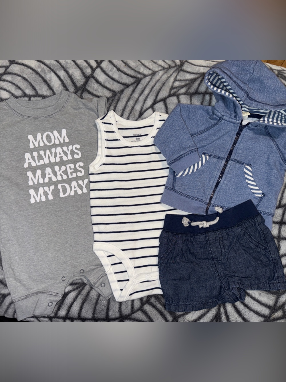 Baby 0-3 Months Summer Outfit Bundle - Romper + Nautical ⚓️